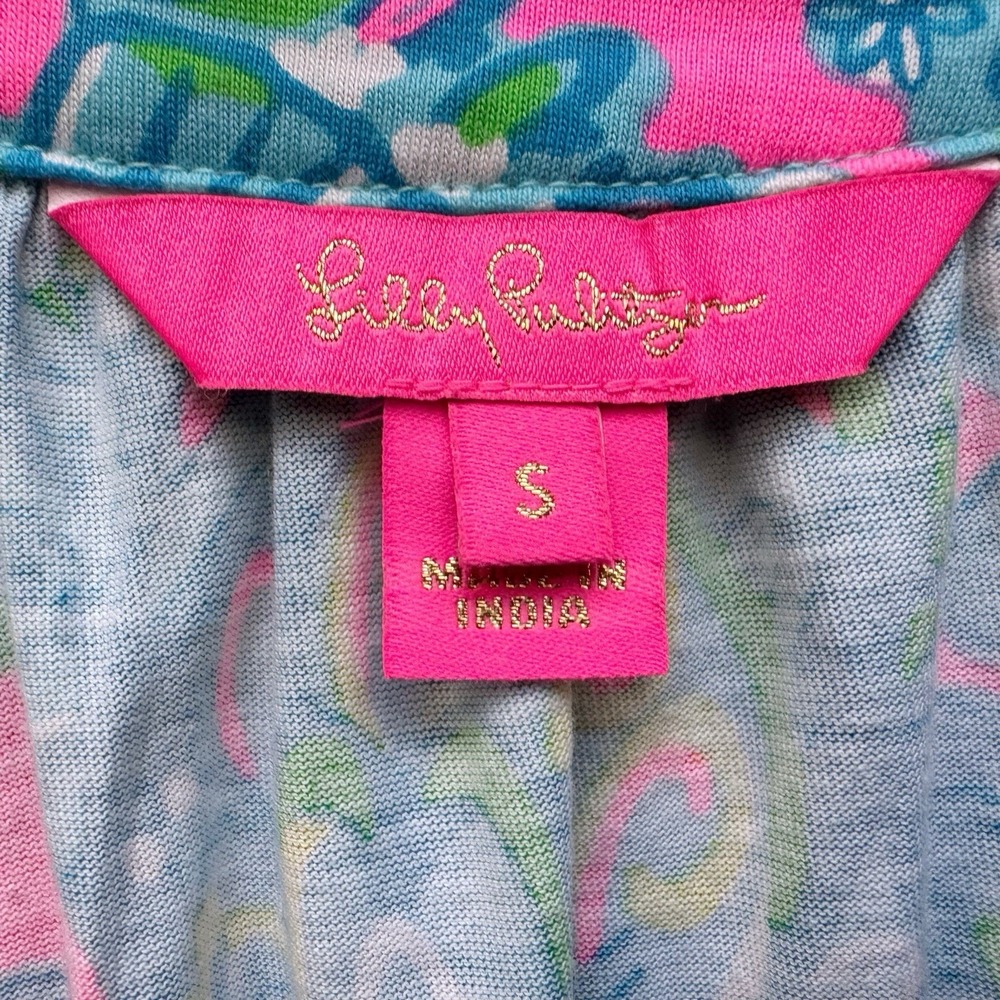Lilly Pulitzer Danberry Dress S “Seabreeze Hey Gull Friend” Summer Vacation CUTE - Picture 8 of 16